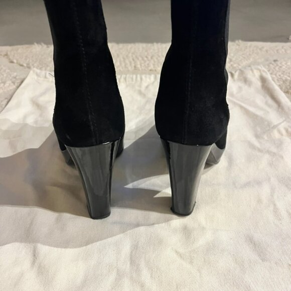 Hogan Ankle Boots in Black Suede 7.5 - Picture 5 of 10